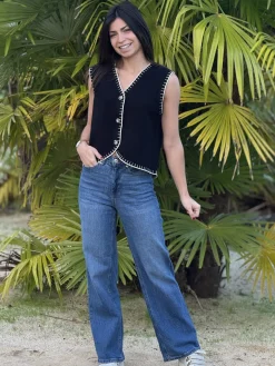 Gilet Céleste*Mademoiselle Marcelle Clearance
