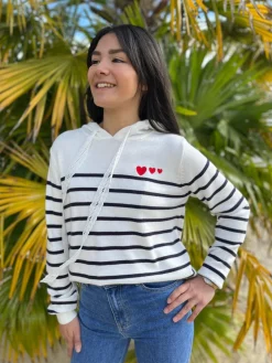 Pull marinière Célicia*Mademoiselle Marcelle Fashion