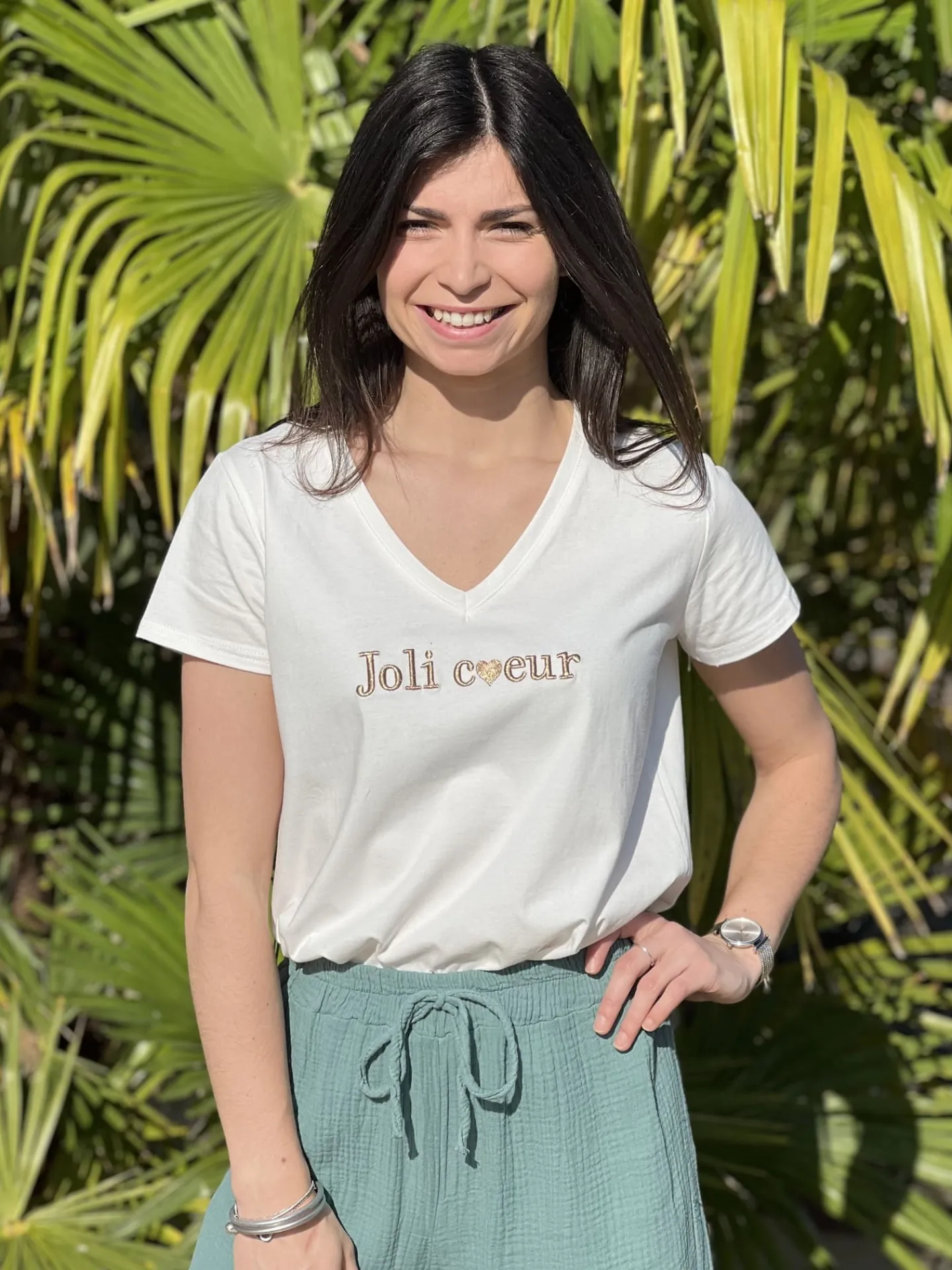 Tee shirt Joli Coeur*Mademoiselle Marcelle Fashion