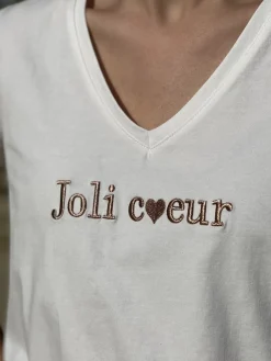 Tee shirt Joli Coeur*Mademoiselle Marcelle Fashion